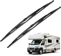 RV Wiper Blades 32" x32" 2 Pack, Heavy Duty Windshield Wipers for Class A RV, Fits Isuzu Reach 2011-2015, MAN & Scani...