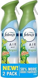 Febreze Air Mist, Air Freshener Spray, Odor Fighting Room Spray, Deodorizer for Home Bathroom Kitchen Office Apartmen...