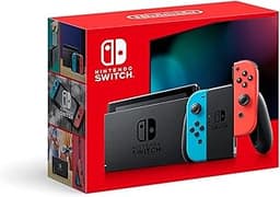Nintendo Switch with Neon Blue and Neon Red Joy-Con - Handheld Gaming Console
