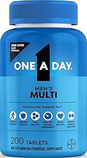 One A Day Multivitamin for Men - Daily Mens Multivitamins with Vitamin D, Zinc, Folic Acid, and B Vitamins, Physical ...
