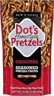 Dot's Pretzels Original Seasoned Pretzel Twist Snack, 16oz Grocery Sized Bag