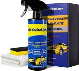Car Coating Spray - Quick Nano Ceramic Wax & Polish - Ultra-High Gloss Coating Sealant for Car Body, Exterior Paint, ...