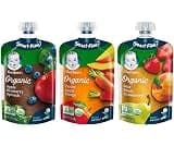 Gerber Organic Baby Food Pouches, 2nd Foods for Sitter, Fruit & Veggie Variety Pack, 3.5 Ounce (Set of 18)