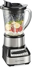 Hamilton Beach Wave Crusher Blender For Smoothies With 40 Oz Glass Jar and 14 Functions, Ice Sabre Blades & 700 Watts...