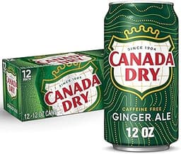 Canada Dry Ginger Ale Soda, 12 fl oz cans, 12 pack