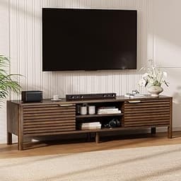 IKALIFE TV Stand for Living Room - up to 65 Inch TVs Mid Century Modern Entertainment Center with Storage and Adjusta...