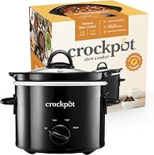 Crock-Pot Slow Cooker | Removable Easy-Clean Ceramic Bowl | 1.8 L Small Slow Cooker (Serves 1-2 People) | Energy Effi...