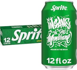 Sprite Lemon-Lime Caffeine-Free Soda Soft Drink Cans, 12 fl oz, 12 Pack | Fridge pack, naturally flavored soft drink,...