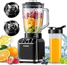 GDOR 1200W Professional Blender with 5 Smart Programs | High Speed Countertop Blender for Smoothies and Shakes, 52 Oz...