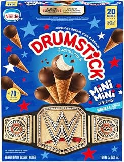 Drumstick Mini Drums Vanilla Sundae Cones, 20 Count