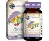 Garden of Life Organics Prenatal Once Daily Multivitamin, 30 Tablets | Folate, Vitamin C, B6, B12 & D3, Vitamins for ...