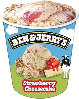 Ben & Jerry's Ice Cream Strawberry Cheesecake Non-GMO 16 oz
