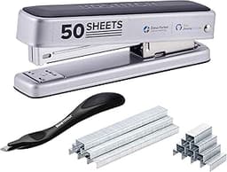 Bostitch Titan Heavy Duty Metal Stapler, 50 Sheet Capacity with 1250 Staples and Ergonomic Staple Remover, Jam Free S...