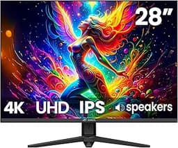 CRUA 28'' Monitor, 4K UHD+(3840×2560P)IPS 60Hz Computer Monitors, 15:10 Aspect Ratio, 10Bit Color, Built-in Speakers,...