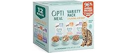 Optimeal Wet Cat Food Variety Pack - Grain Free Tender Morsels, High Protein Premium Nutrition Made with Natural Euro...