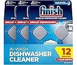 Finish Dishwasher Cleaner Tablets, Deep Cleans Hidden Grease & Grime, Fights Odors, No Extra Wash Cycle, Helps Mainta...