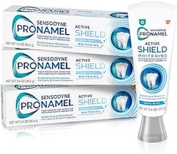 Sensodyne Pronamel Active Shield Whitening Enamel Toothpaste, 3.4 oz x 3