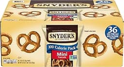 Snyder's of Hanover Mini Pretzels, 100 Calorie Individual Packs, 36 Ct