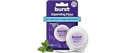 BURST Expanding Dental Floss (Mint Eucalyptus/40 Yards) | Stain Absorbing & Woven Tooth Floss with Xylitol Coating to...