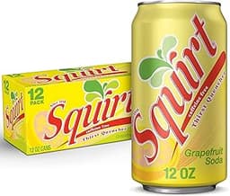 Squirt Soda, Grapefruit, 12 Fl Oz Cans, 12 Pack