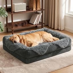 GASUR Orthopedic Dog Bed for Large Sized Dog, Washable XL Dog Couch Beds | Egg-Crate Foam Pet Bed with Removable Cove...