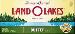 Land O Lakes Salted Butter, Made with Sweet Cream and Salt, 4 sticks, 1 lb pack