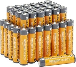 Amazon Basics AAA Long-Lasting Alkaline Batteries, 36-Count, 1.5 Volt, Reliable Performance, 10-Year Shelf Life, Emer...