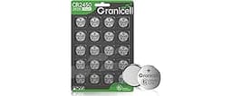 Granicell CR2450 Battery High Capacity Battery(20 Pack), 3V Coin Long Lasting Battery, Child Safety, Remote Control, ...