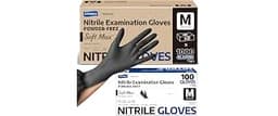 Supmedic Medical Soft Max™ Nitrile Exam Gloves, 1000Pcs Latex-Free Powder-Free Food Safe Clean Cooking Disposable Glo...