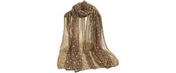 Floerns Women's Sequin Bandana Square Scarf Silk Scarves Mesh Shawl and Wrap for Evening Dresses