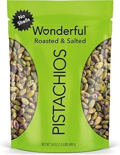Wonderful Pistachios No Shells, Roasted & Salted Nuts, 24 Ounce Bag