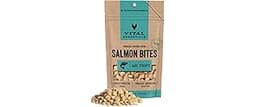 Vital Essentials Freeze Dried Dog Treats | Salmon Bites, Single Protein | Premium Quality | Grain Free Training Treat...