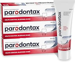 Parodontax Teeth Whitening Toothpaste To Help Bleeding Gums, Gum Toothpaste For Gum Health, 3.4 Oz x 3