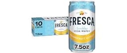 Fresca Citrus Soda Soft Drink Fridge Pack Mini Cans, 7.5 fl oz, 10 Pack | Zero sugar, zero calories, caffeine-free, c...