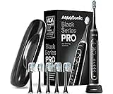 Aquasonic Black Series PRO – Ultra-Whitening Electric Toothbrush – 5 Modes & Smart Timers – Premium Travel Case & 6 P...