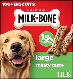 Milk-Bone Original Dog Treats Biscuits for Large Dogs, 10 Pounds (Packaging May Vary)
