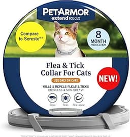 PetArmor Extend Flea & Tick Treatment & Prevention Collar for Cats, 8 Months of Protection, 1 Count