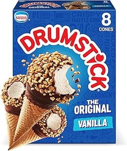 Drumstick Original Sundae Cones Frozen Dessert Count, vanilla, 36.8 Ounce