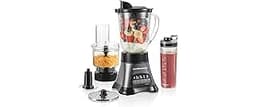 Hamilton Beach Blender and Food Processor Combo for Shakes & Smoothies, With 3 Cup Electric Food Chopper Attachment, ...