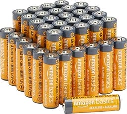 Amazon Basics 36-Pack AA Alkaline Batteries, 1.5 Volt, 10-Year Shelf Life, for Everyday and Professional Devices