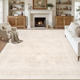 8x10 Area Rugs Living Room: Bedroom Neutral Washable Carpet Beige