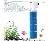 4-IN-1 Aquarium Power Filter - Mutil Stage Filtration, Adjustable Oxygenation/Wavemaker, Whisper-Quiet Submersible Fi...