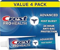 Crest Pro-Health Advanced Antibacterial Protection Toothpaste,5 oz 4 Pack, Teeth Whitening for adults, Breath Freshen...