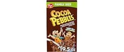 Cocoa PEBBLES Chocolate Breakfast Cereal, Gluten Free, 19.5 oz Box | Sweetened Puffed Rice With Crunchy Texture And C...