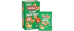 Emerald Nuts Roasted and Salted Cashews 7ct (1-Pack), 100-Calorie Individual Packs, Plant-Based Protein, Kosher Certi...