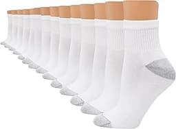 Hanes Women's Cushioned Athletic Ankle Socks (10-Pack)