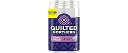 Quilted Northern Ultra Plush Toilet Paper, 32 Mega Rolls = 128 Regular Rolls, 4X More Absorbent*, 3-Ply Soft Toilet T...