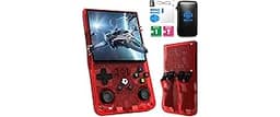 R36MAX Retro Handheld Game Console, 4.0 Inch 720x720 IPS Screen, 64GB Built-in 18,000+ Classic Game, Portable Hand He...