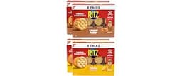 RITZ Peanut Butter & Cheese Sandwich Crackers Variety Pack, 32 Snack Packs | Lunch Snacks, 6 Cracker Sandwiches Per P...