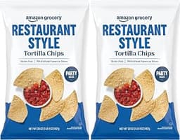 Amazon Grocery, Restaurant Style Tortilla Chips, 20 Oz (Pack of 2)